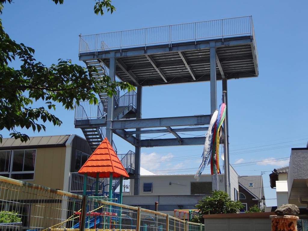 ひばり幼稚園　災害時避難塔